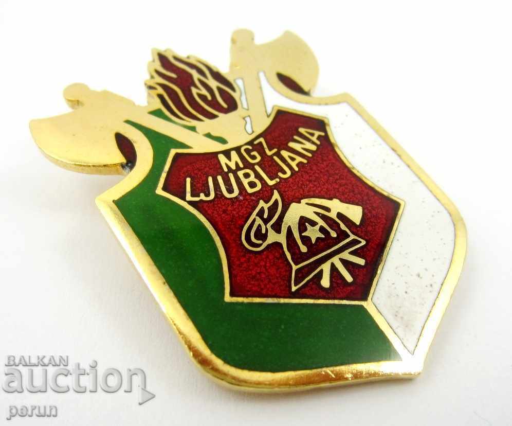 Auction  FIRE DEPARTMENT SIGN-EMAIL-SLOVENIA-LJUBLJANA-FIRE DEPARTMENT