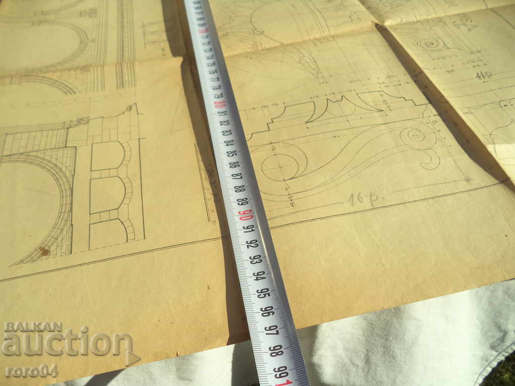 Delivery of CORINTH ORDER - OLD ARCHITECTURAL DIAGRAM / DRAWING