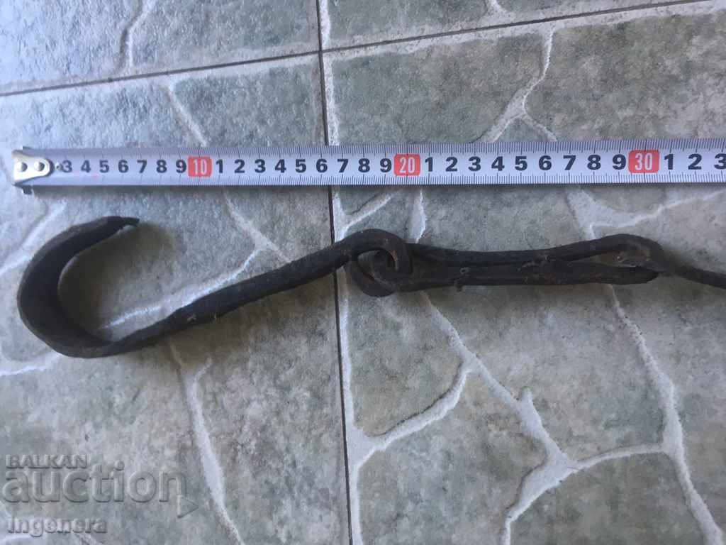 FIREPLACE CHAIN, OLD KOVANA, CHANGEL, HOOK - 6 FIREPLACE CHAIN, OLD KOVANA, CHANGEL, HOOK - 6