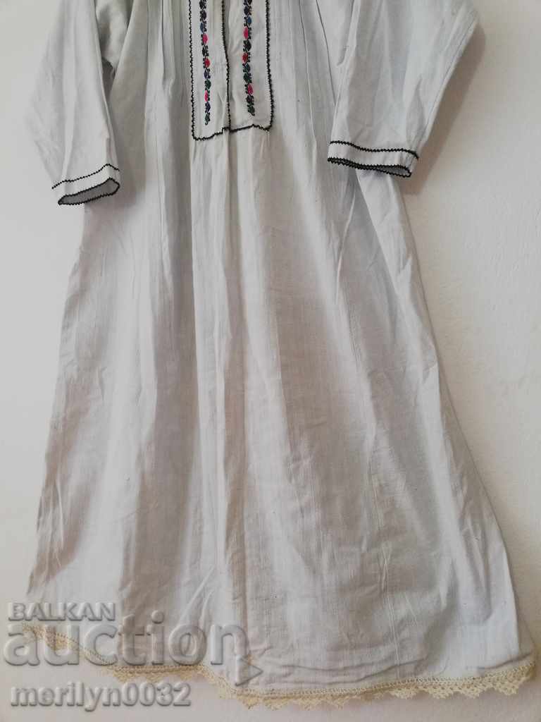 Κεντητό πουκάμισο φόρεμα κέντημα δαντέλα - 6