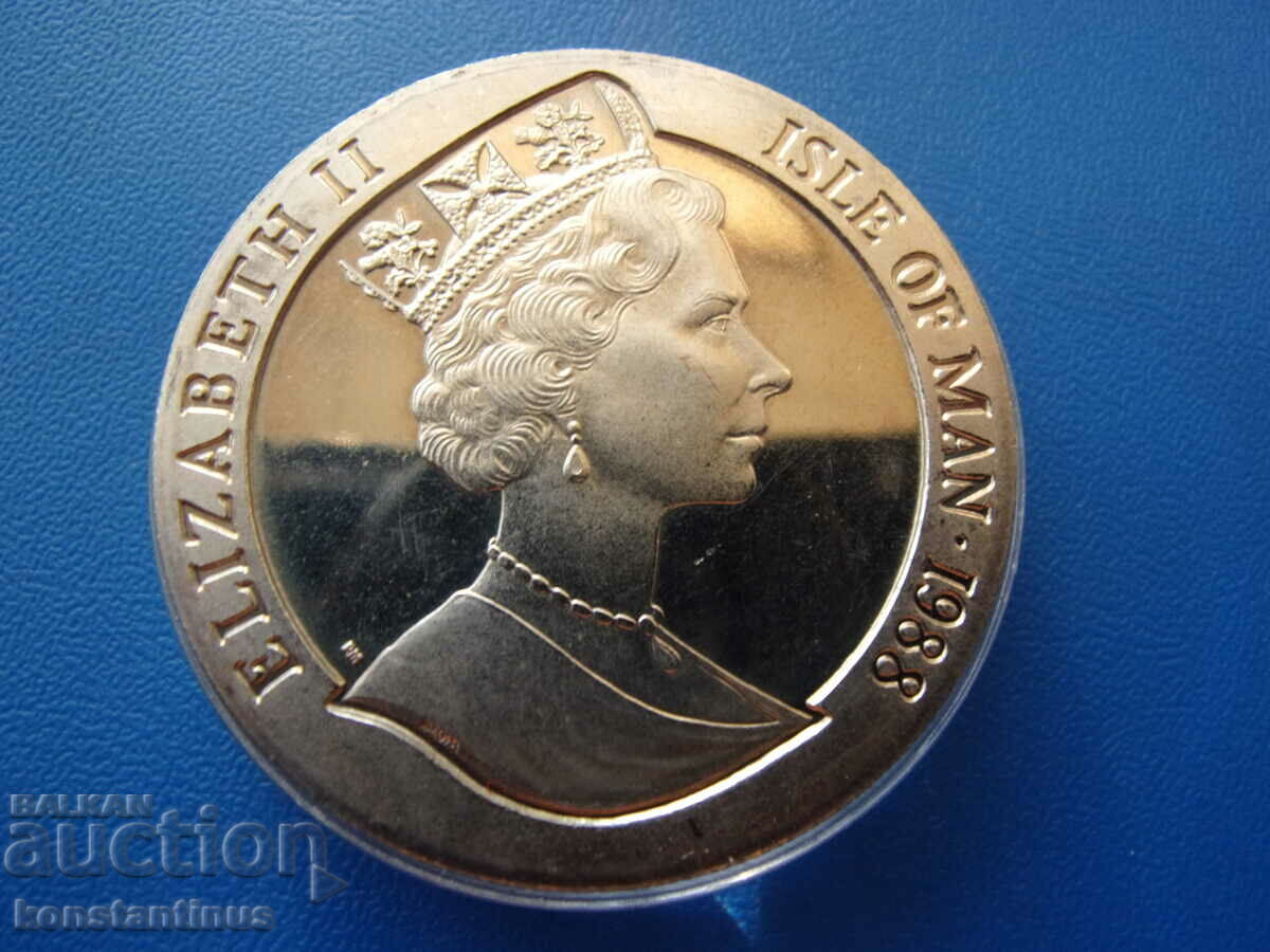 Insula Man 1 Krone 1988 Rar cu preț € 28.12 | 55.00 BGN