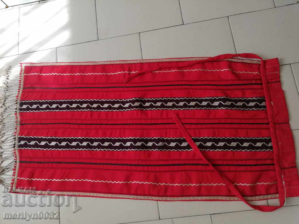 Old woven, embroidered and embroidered apron, costume, suckman - 5 Old woven, embroidered and embroidered apron, costume, suckman - 5