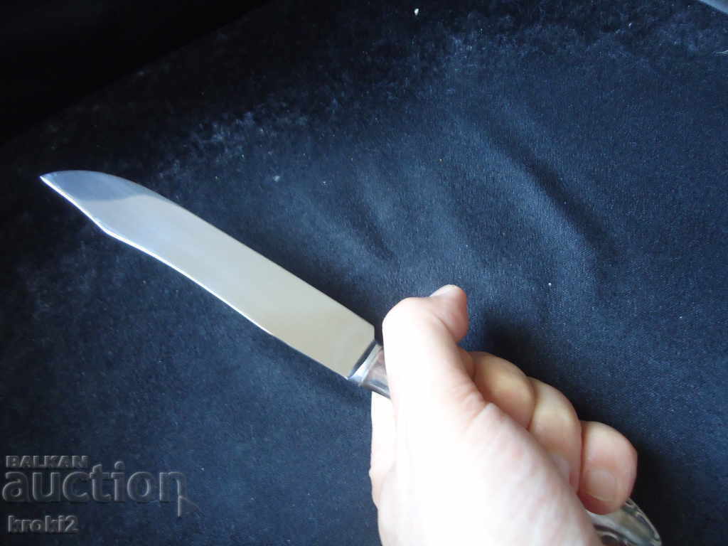 Vintage Austrian kitchen knife with silver-plated handle BERNDORF with price 24.90 BGN | € 12.73