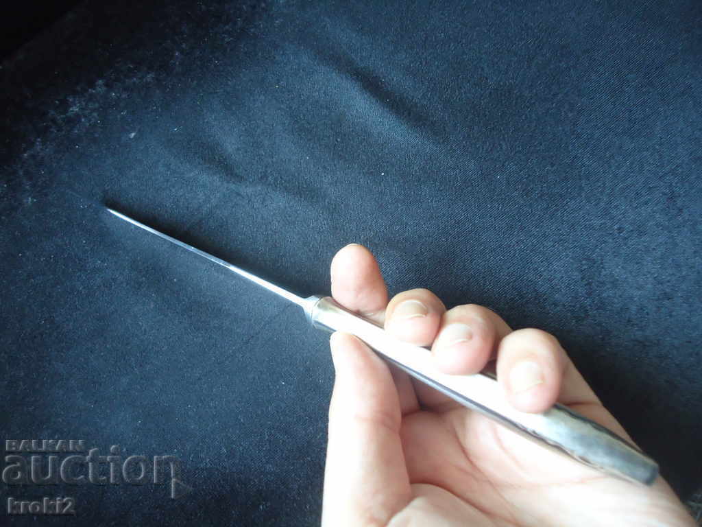 Auction  Vintage Austrian kitchen knife with silver-plated handle BERNDORF