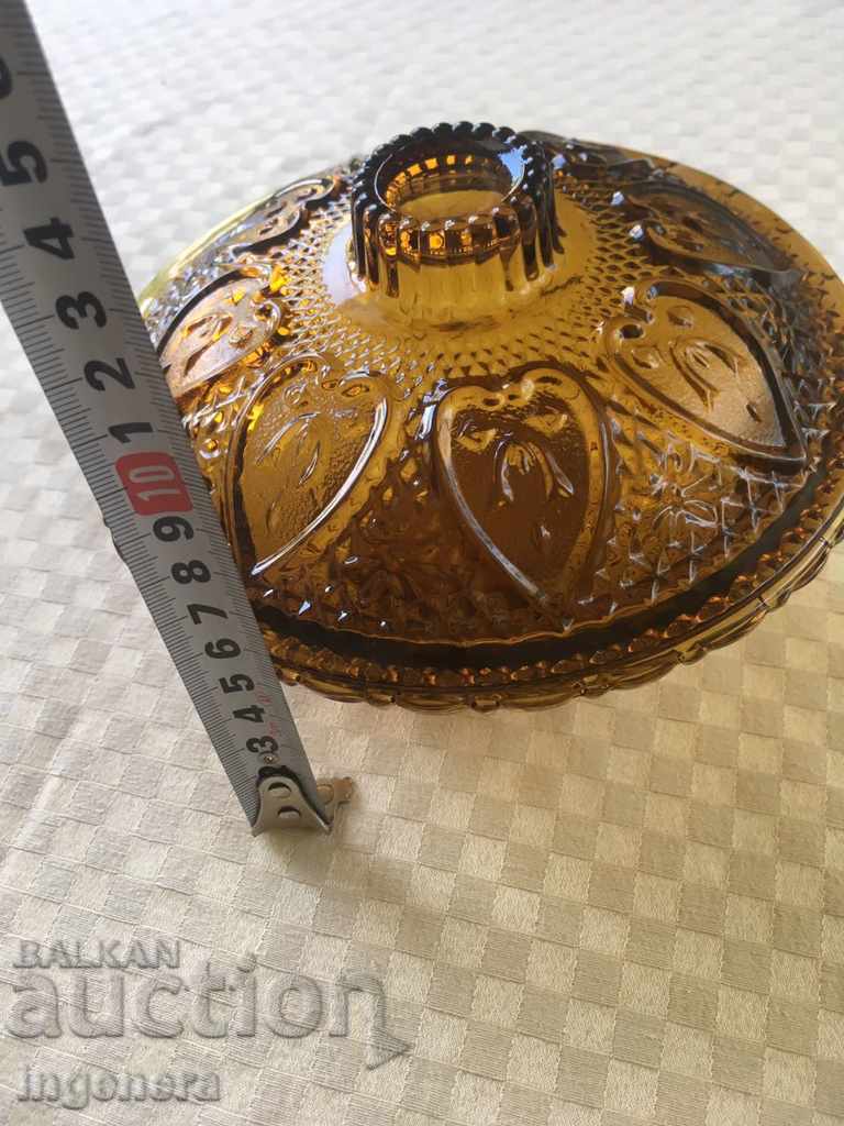 BONBONIER BOWL LAMP THICK GLASS - 5 BONBONIER BOWL LAMP THICK GLASS - 5