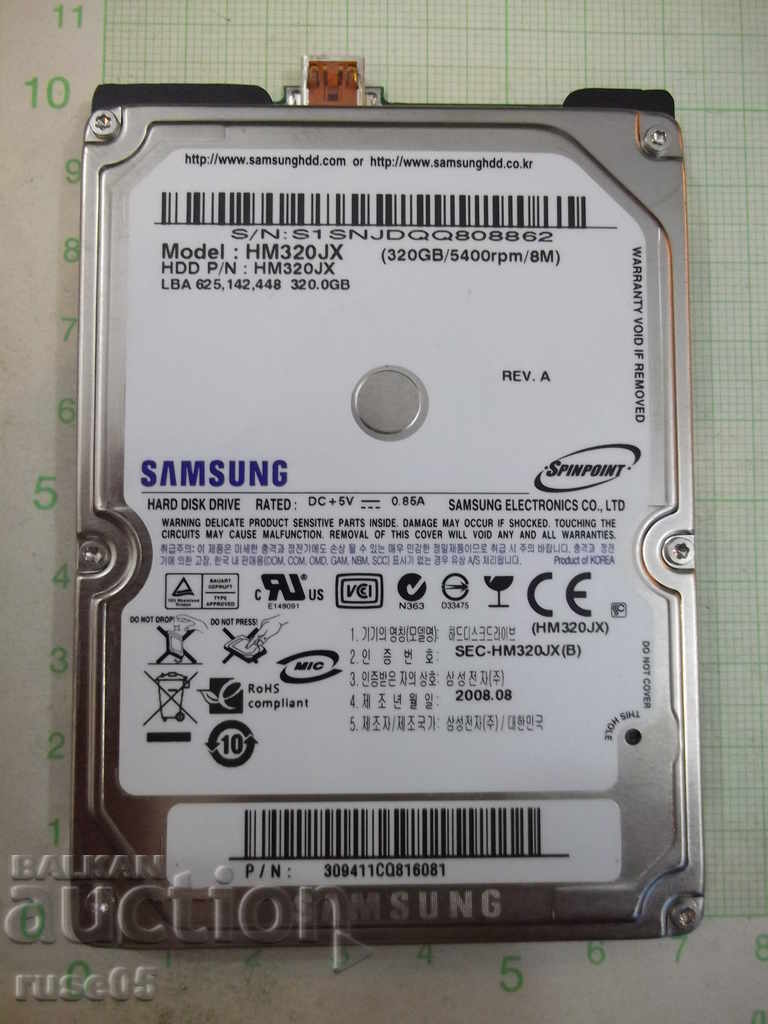 Hard disk „SAMSUNG - HM320JX - 320 GB” funcționează - 6