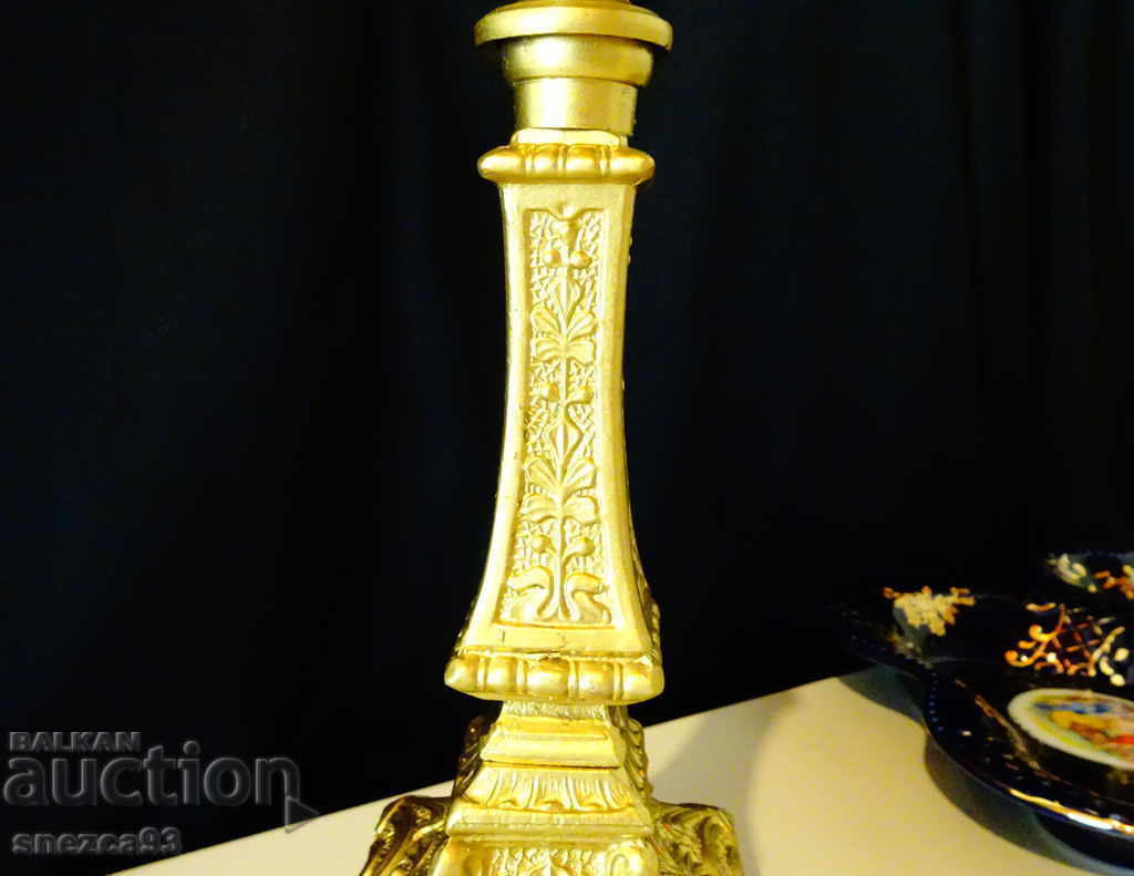Baroque candlestick 25 cm, 550 g with price 25.00 BGN | € 12.78 Baroque candlestick 25 cm, 550 g with price 25.00 BGN | € 12.78