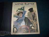 13 бр. "Lustige blätter" от 1911г. карикатури, комикси