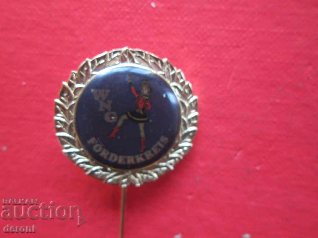 Auction  Big bronze german marking badge sign