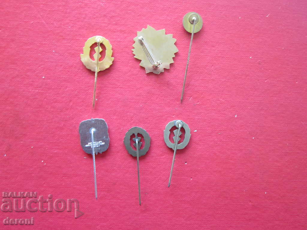 Amazing German IVV Badge Mark Lot 3 Marking Badges - 6 Amazing German IVV Badge Mark Lot 3 Marking Badges - 6