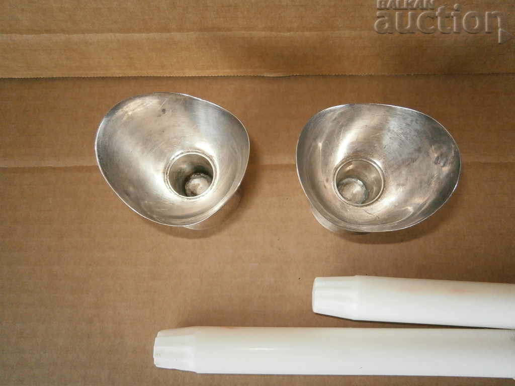 Retro Vintage Silver Plated Candlestick Candlestick - 5