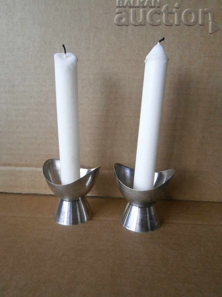 Retro Vintage Silver Plated Candlestick Candlestick