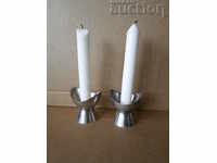 Retro Vintage Silver Plated Candlestick Candlestick
