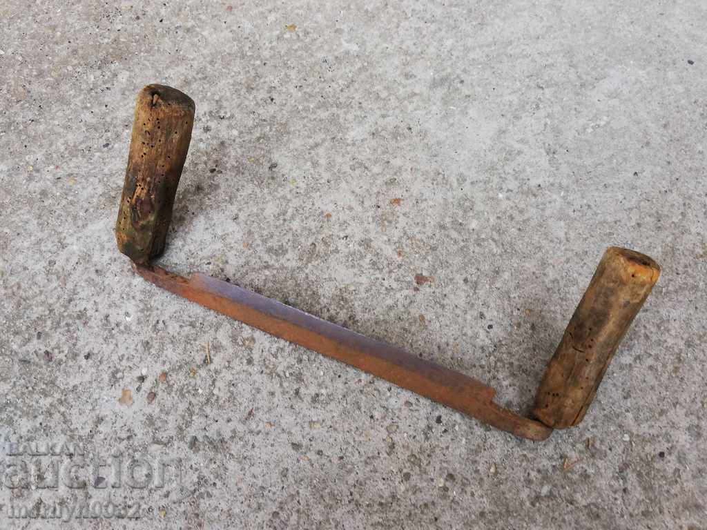 Auction Old rusty wrought iron tool Auction Old rusty wrought iron tool