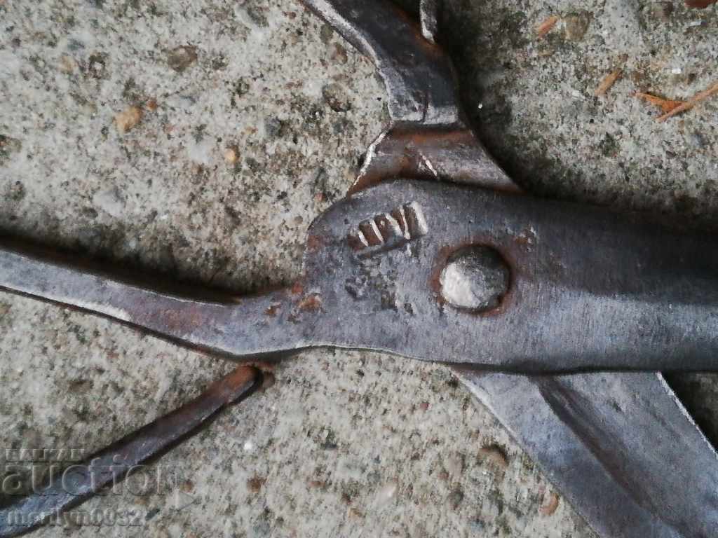 Παράδοση Παλιά χέρι-πλαστά ψαλίδι, σίδερο Παράδοση Παλιά χέρι-πλαστά ψαλίδι, σίδερο