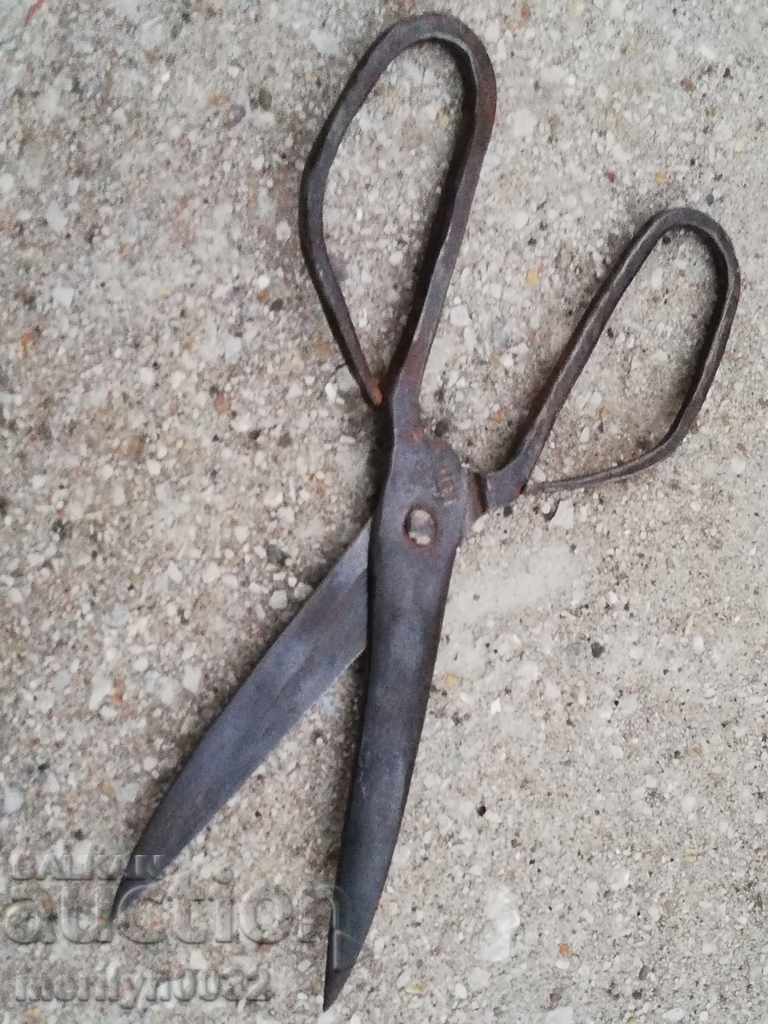 Παλιά χέρι-πλαστά ψαλίδι, σίδερο - 5 Παλιά χέρι-πλαστά ψαλίδι, σίδερο - 5