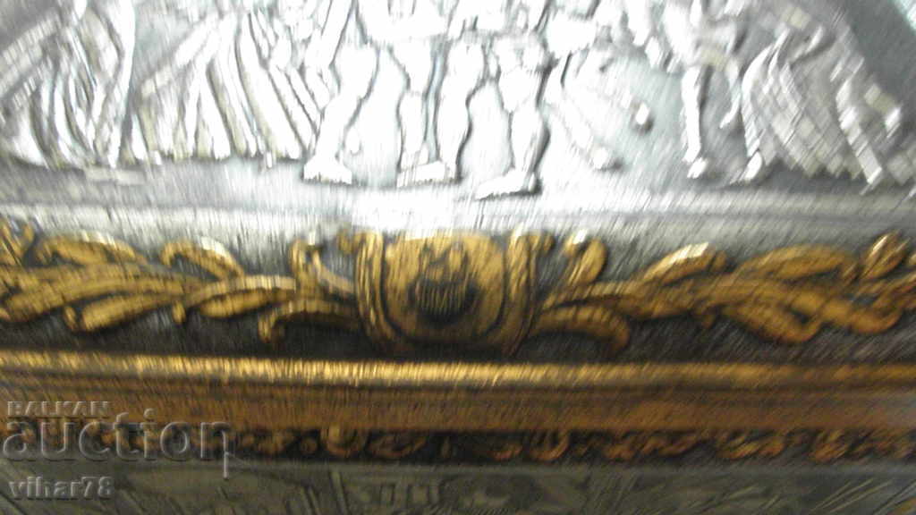 Delivery of old big metal embossed box for collection Delivery of old big metal embossed box for collection