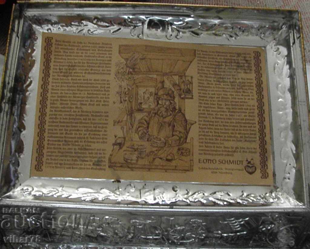 old big metal embossed box for collection - 5 old big metal embossed box for collection - 5