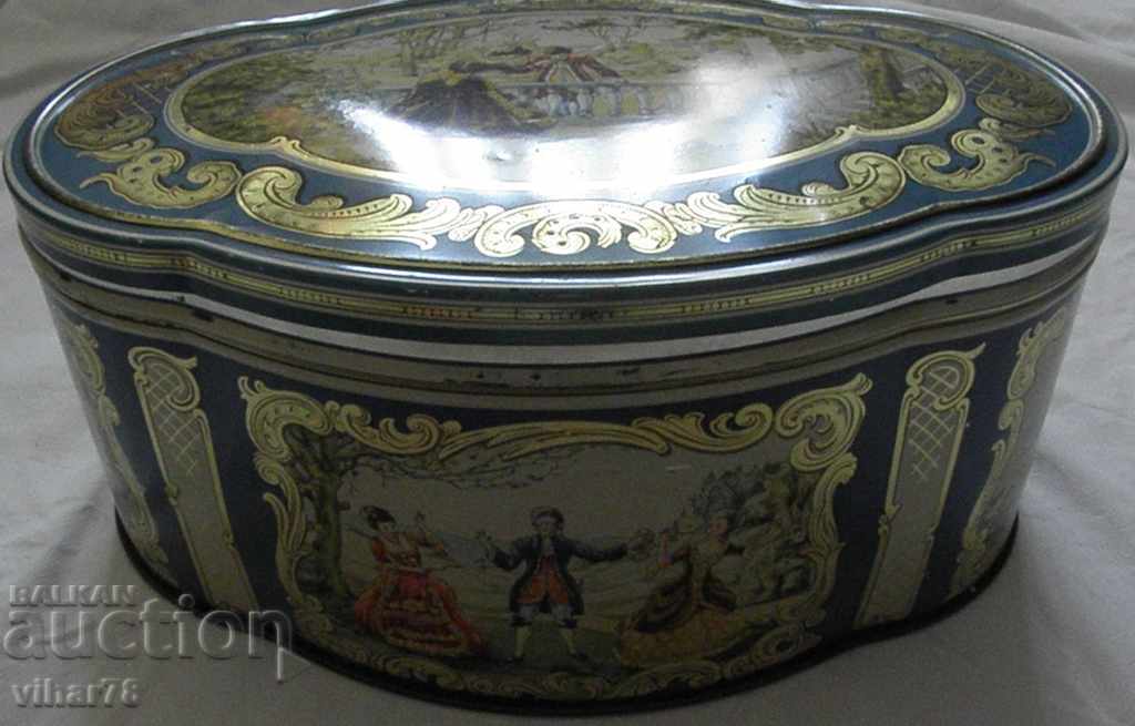 Auction  Old large metal box for collection