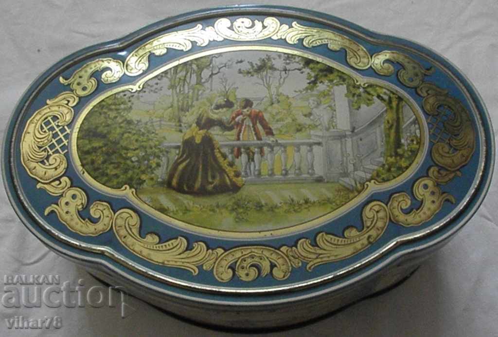 Old large metal box for collection