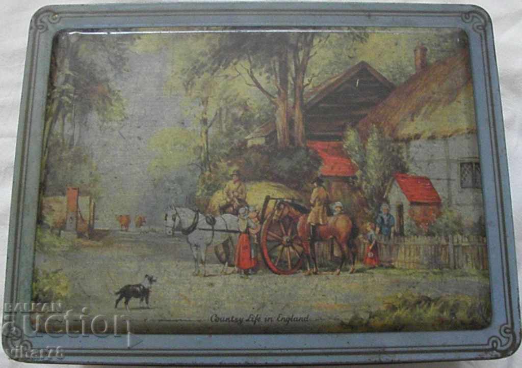 Old metal box for a collection