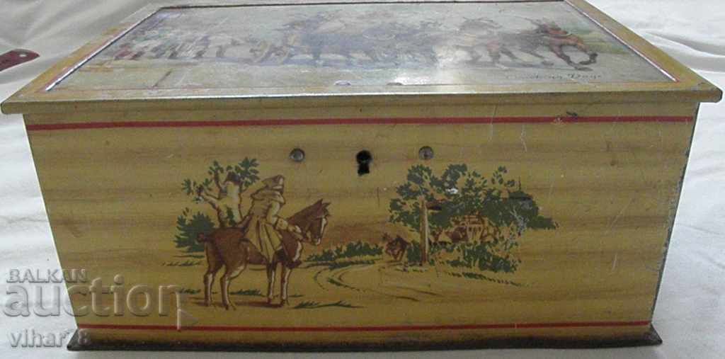 Old metal box for a collection with price € 25.99 | 50.83 BGN Old metal box for a collection with price € 25.99 | 50.83 BGN