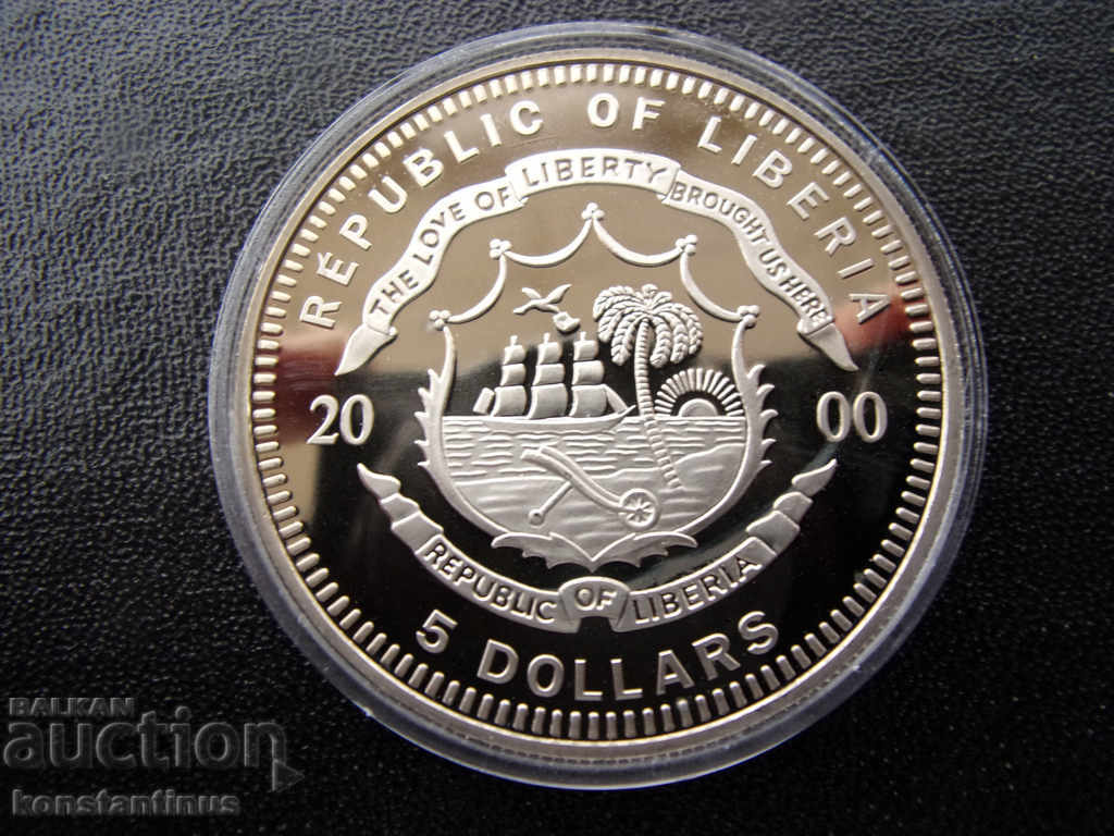 Liberia 5 dolari 2000 UNC PROOF Rare cu preț € 15.34 | 30.00 BGN