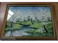 OLD LANDSCAPE WATERCOLOR OLD PAINTING FRAME GLASS EXCELLENT CONDITION