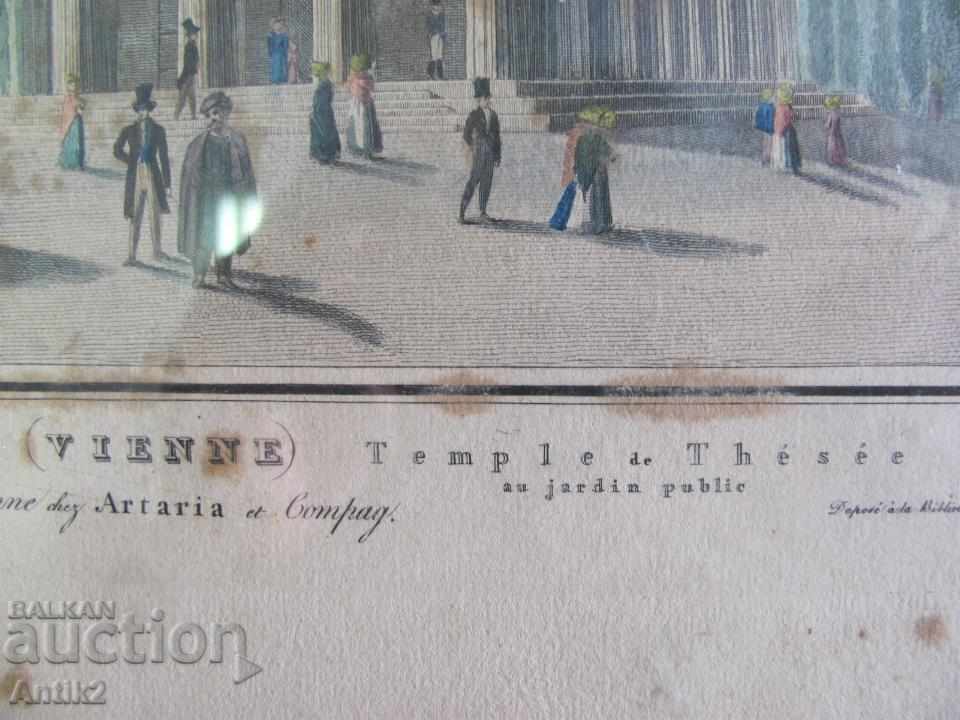 30's Antique Color Lithography- Etching Engraving Vienna - 5