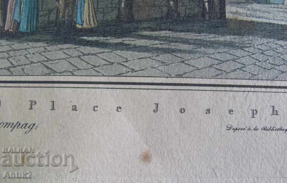 30's Antique Color Lithography- Etching Engraving Vienna - 6