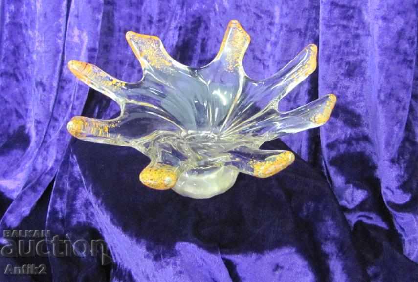 Delivery of Old Morano Crystal Glass Cup, Vase