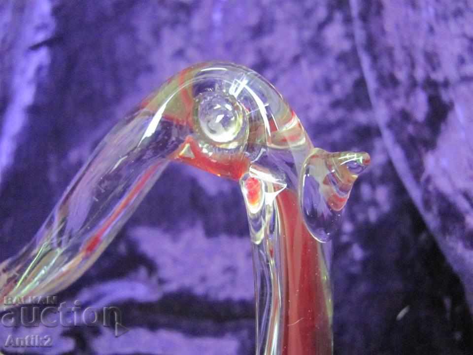 Delivery of Old Morano Crystal Glass Ashtray Delivery of Old Morano Crystal Glass Ashtray