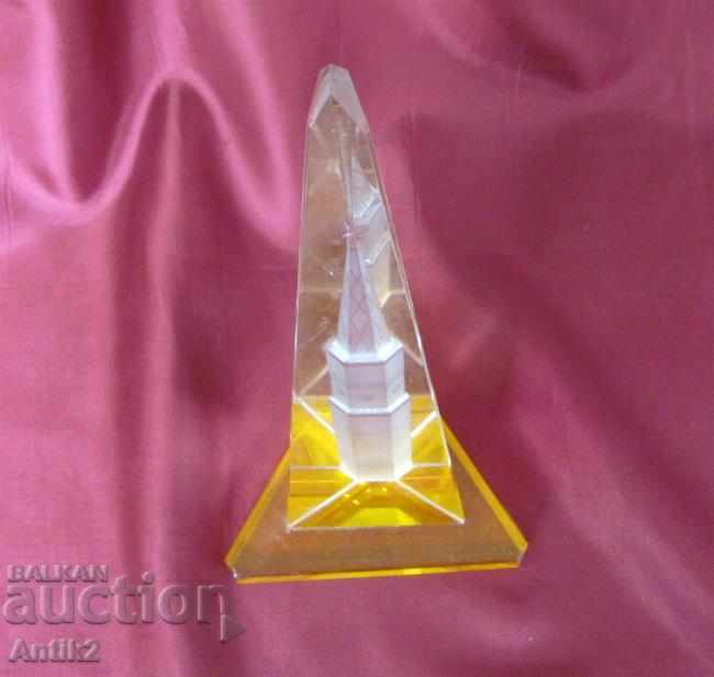 Антикварен Кристално Стъкло Сувенир Кремъл - 5 Антикварен Кристално Стъкло Сувенир Кремъл - 5