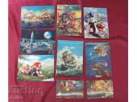 Old 3D Stereo Cards 9 Pieces