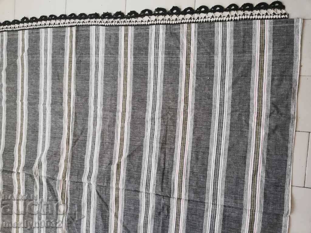 Vintage hand woven bed sheet with lace border with price 149.00 BGN | € 76.18 Vintage hand woven bed sheet with lace border with price 149.00 BGN | € 76.18