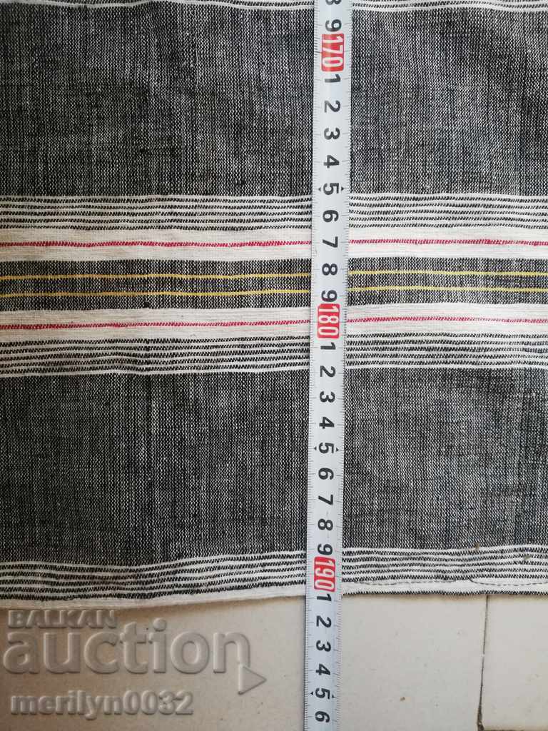 Auction Vintage hand woven bed sheet with lace border Auction Vintage hand woven bed sheet with lace border