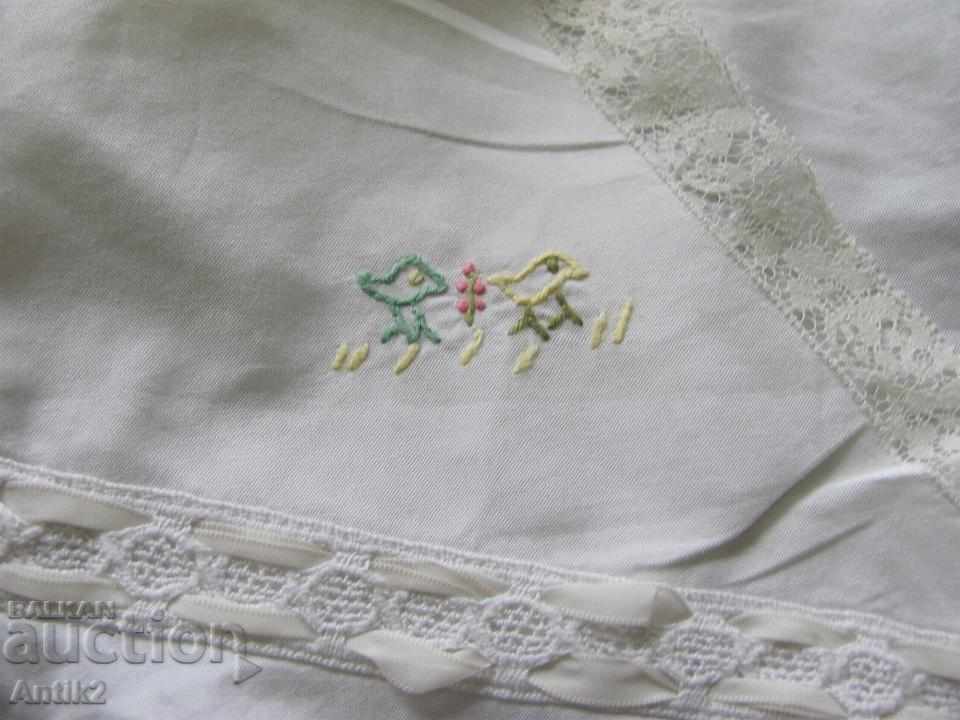 Old Hand embroidered Lady's Nightgown - 6