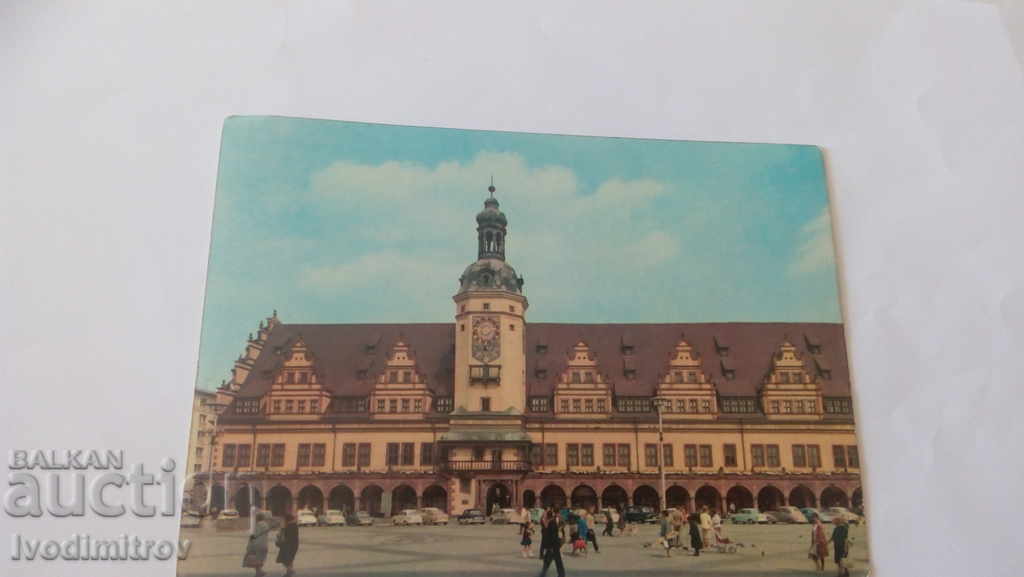 Carte poștală Leipzg Markt Altes Rathaus