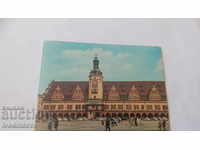 Postcard Leipzg Markt Altes Rathaus