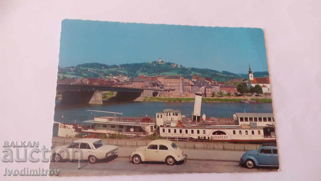 Пощенска картичка Linz Urfahr mit Postlingbergs