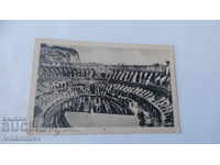 Postcard Roma Interno del Colosseo 1933
