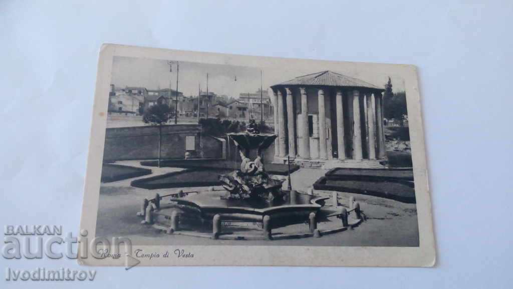 Ταχυδρομείο Roma Tempio di Vesta 1933