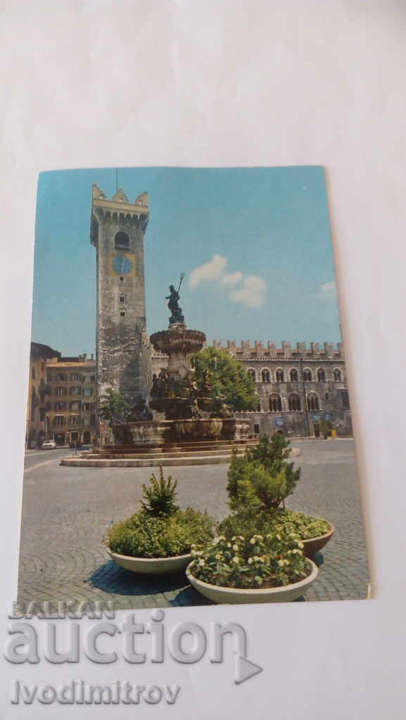 Postcard Trento Fontana del Nettuno