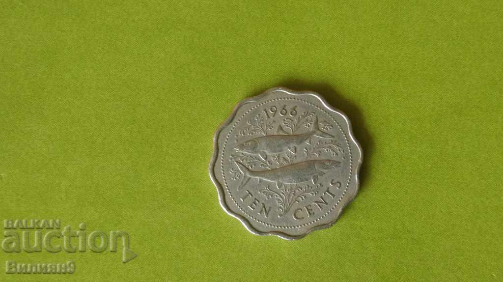 10 цента 1966 Бахамски острови