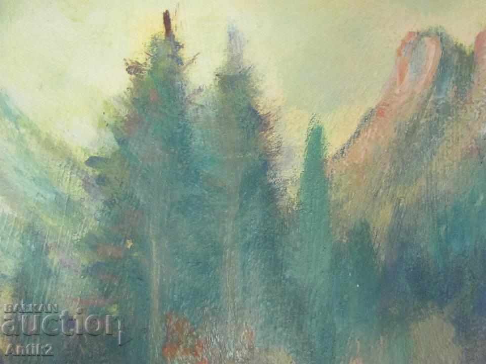 Delivery of 50's Antique Oil Painting N.Iliyev Delivery of 50's Antique Oil Painting N.Iliyev