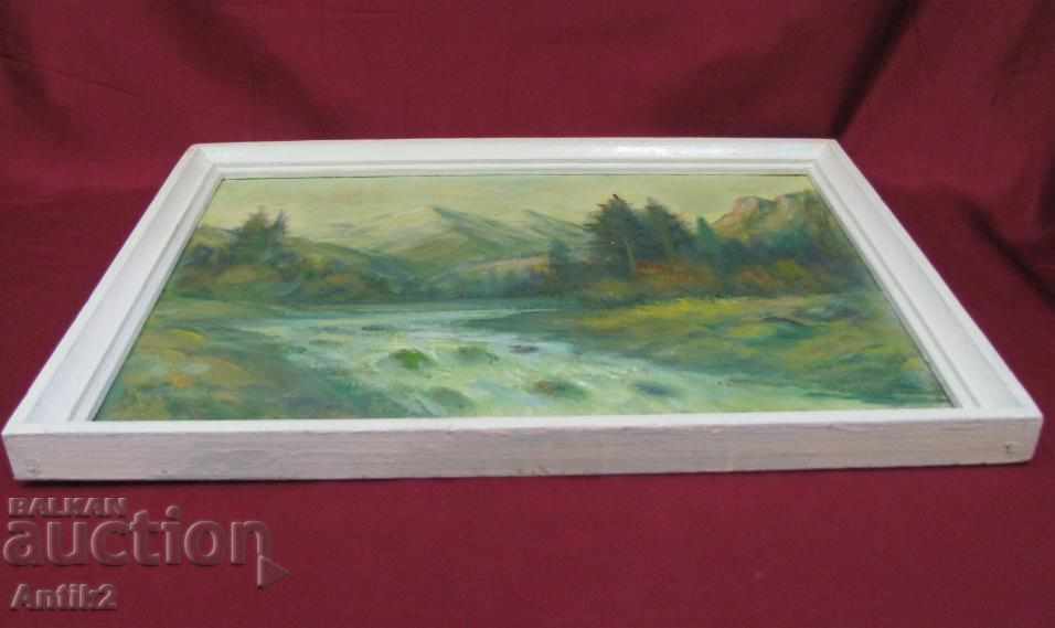 50's Antique Oil Painting N.Iliyev - 5 50's Antique Oil Painting N.Iliyev - 5