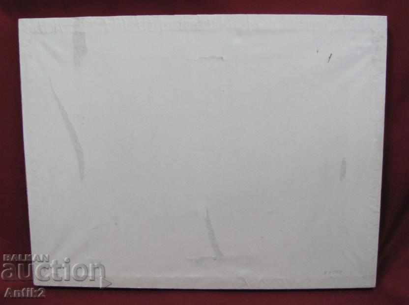 50's Antique Oil Painting N.Iliyev - 6 50's Antique Oil Painting N.Iliyev - 6