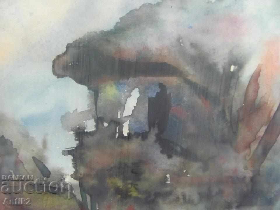 Delivery of 1980 Original Watercolor Painting by Hristo Gadev