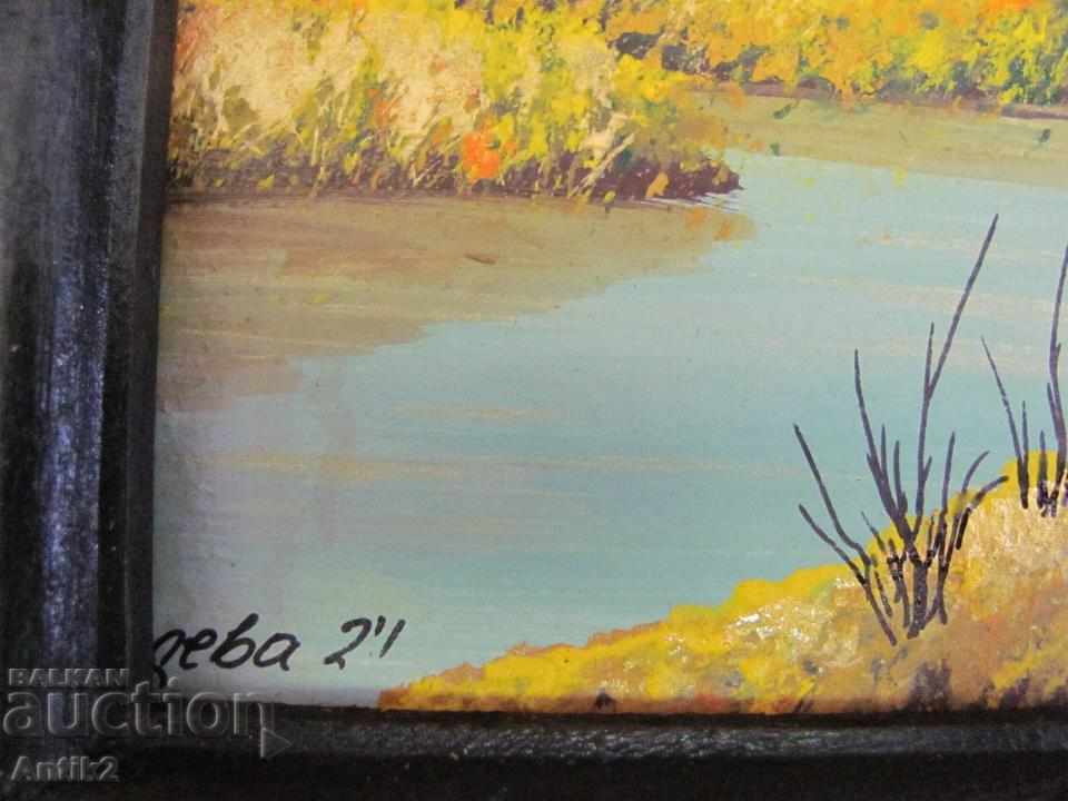 Auction  90s Original Oil Painting by Anna Radeva
