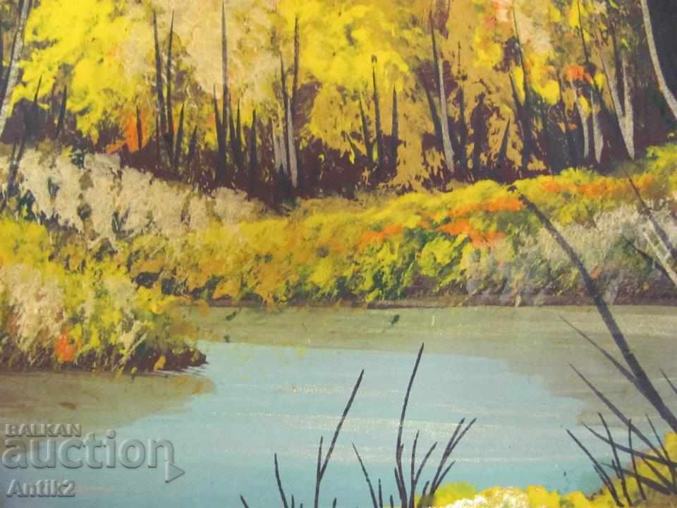 Delivery of 90s Original Oil Painting by Anna Radeva